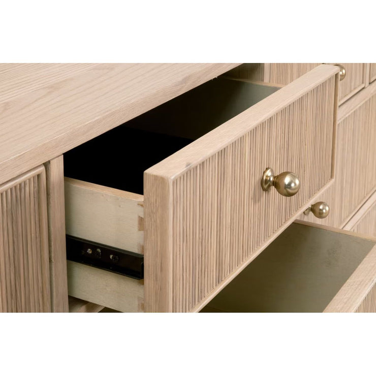 Essentials For Living Highland 8-Drawer Double Dresser~ Natural Oak