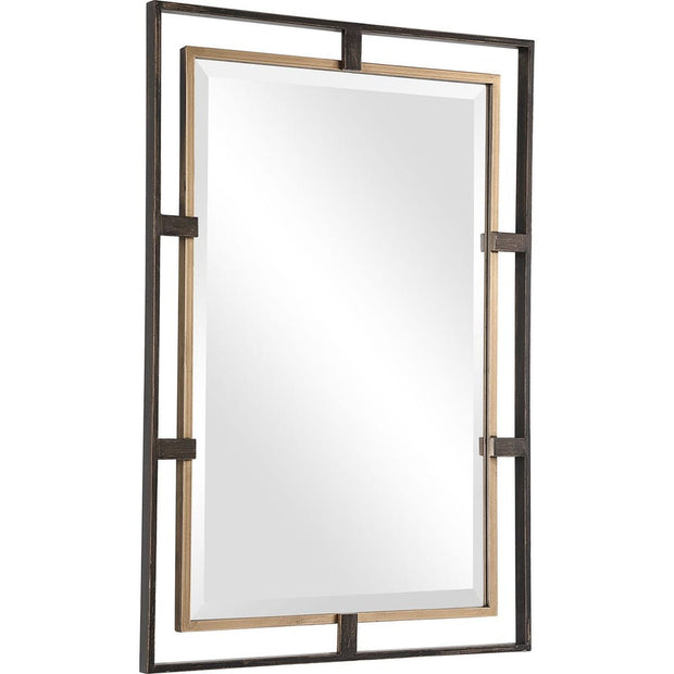Uttermost Carrizo Rustic Bronze Iron Mirror