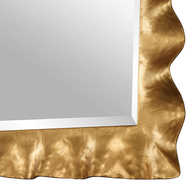Uttermost Haya Antique Gold Scalloped Edge Mirror