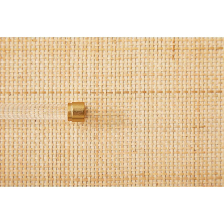 Essentials For Living Holland 6-Drawer Double Dresser~ Matte White and Natural Rattan