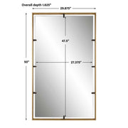 Uttermost Egon Iron Framed Warm Gold Mirror