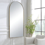 Uttermost Crosley Antique Brass Arch Mirror