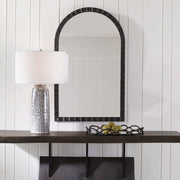 Uttermost Dandridge Black Iron Arch Mirror
