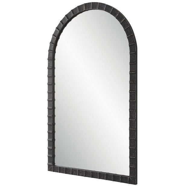 Uttermost Dandridge Black Iron Arch Mirror