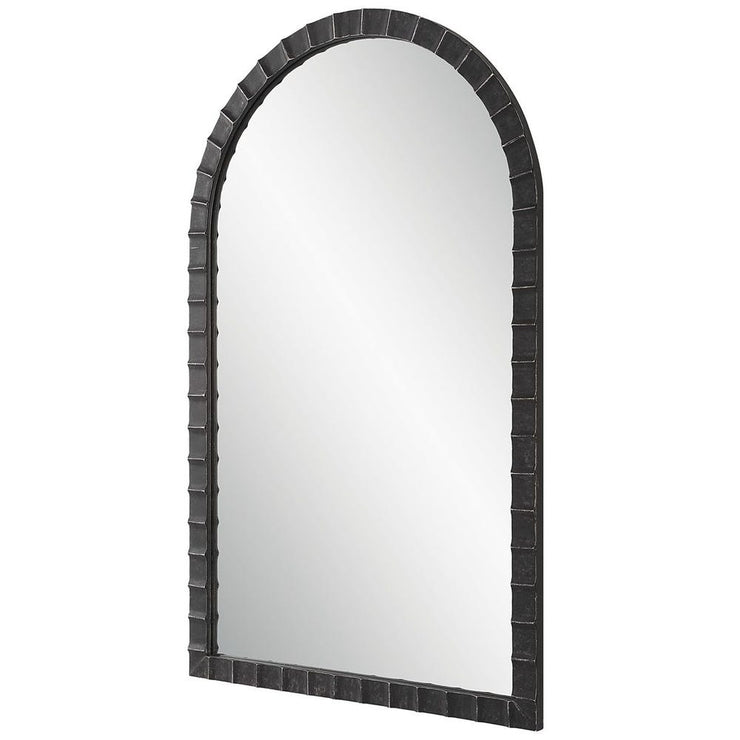 Uttermost Dandridge Black Iron Arch Mirror