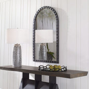 Uttermost Dandridge Black Iron Arch Mirror