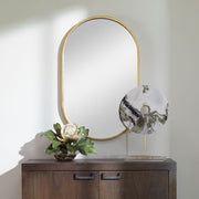Uttermost Varina Oval Antique Gold Leaf Mirror