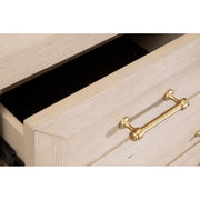 Essentials For Living Stella 5-Drawer High Chest ~ Light Honey Oak