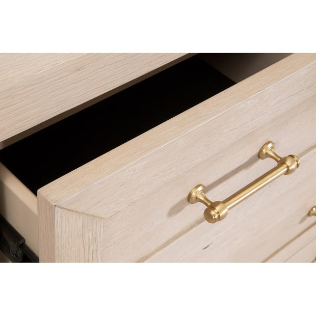 Essentials For Living Stella 5-Drawer High Chest ~ Light Honey Oak