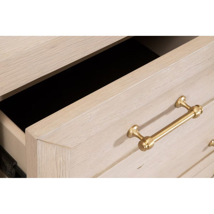 Essentials For Living Stella 5-Drawer High Chest ~ Light Honey Oak