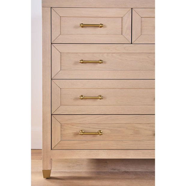 Essentials For Living Stella 5-Drawer High Chest ~ Light Honey Oak