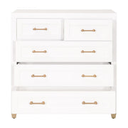 Essentials For Living Stella 5-Drawer High Chest ~ Matte White
