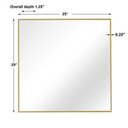 Uttermost Alexo Brushed Gold Square Mirror