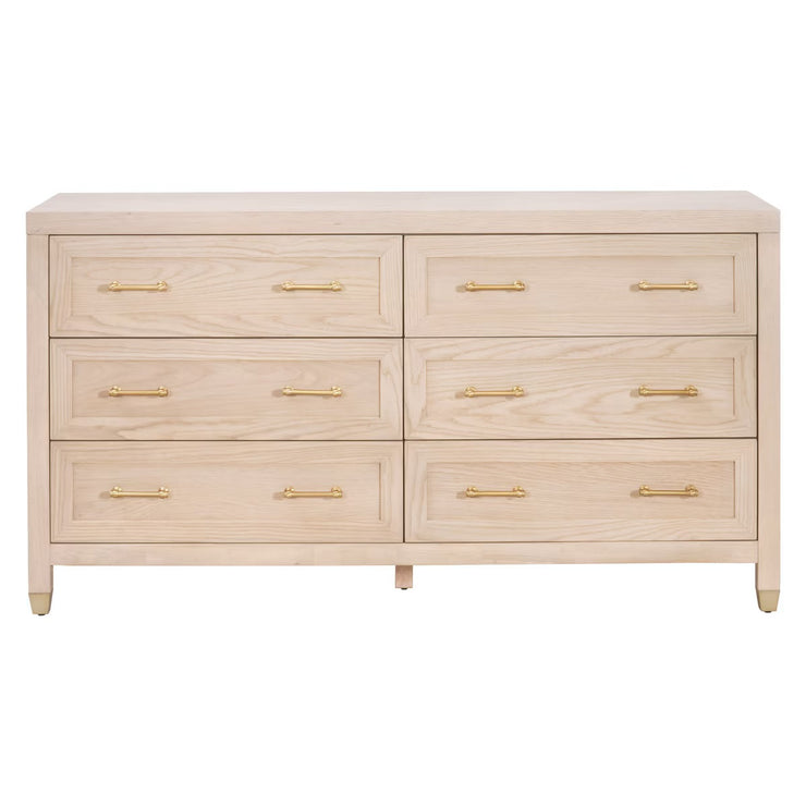 Essentials For Living Stella 6-Drawer Double Dresser ~ Light Honey Oak