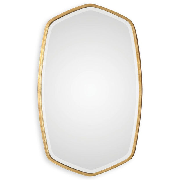Uttermost Duronia Unique Shaped Antique Gold Leaf Mirror