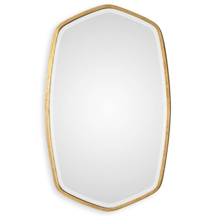 Uttermost Duronia Unique Shaped Antique Gold Leaf Mirror