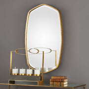 Uttermost Duronia Unique Shaped Antique Gold Leaf Mirror