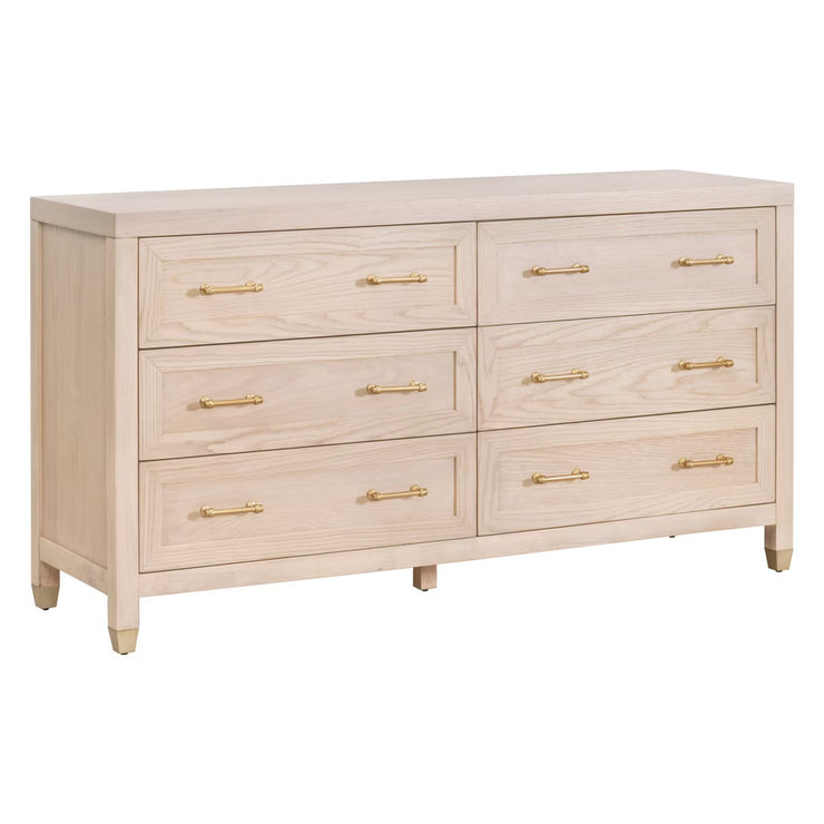 Essentials For Living Stella 6-Drawer Double Dresser ~ Light Honey Oak