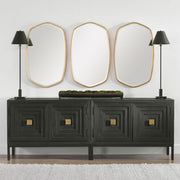 Uttermost Duronia Unique Shaped Antique Gold Leaf Mirror