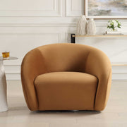 Uttermost DeSoto Hazelnut Velvet Swivel Chair