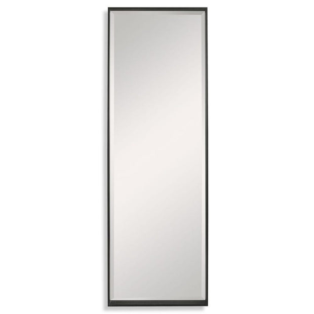 Uttermost Kahn Matte Black Iron Framed Oversized Mirror