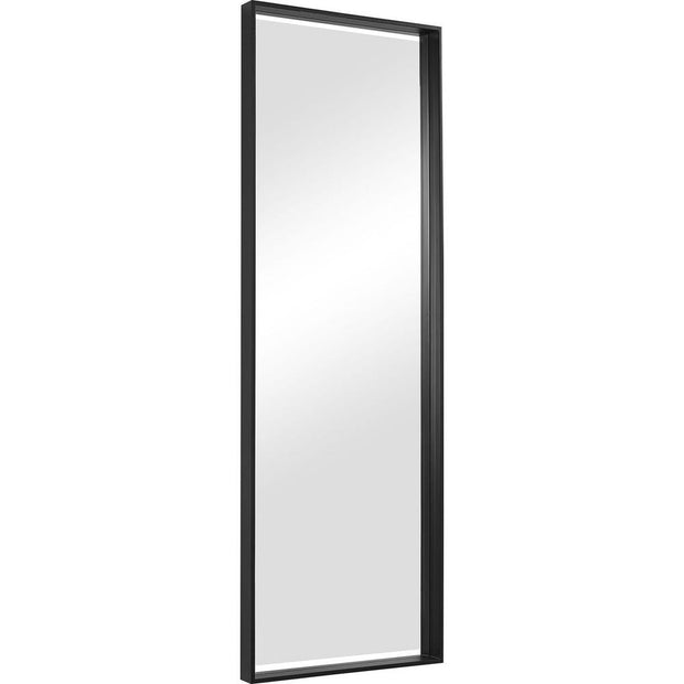 Uttermost Kahn Matte Black Iron Framed Oversized Mirror