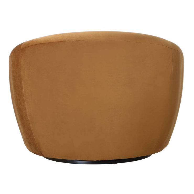 Uttermost DeSoto Hazelnut Velvet Swivel Chair