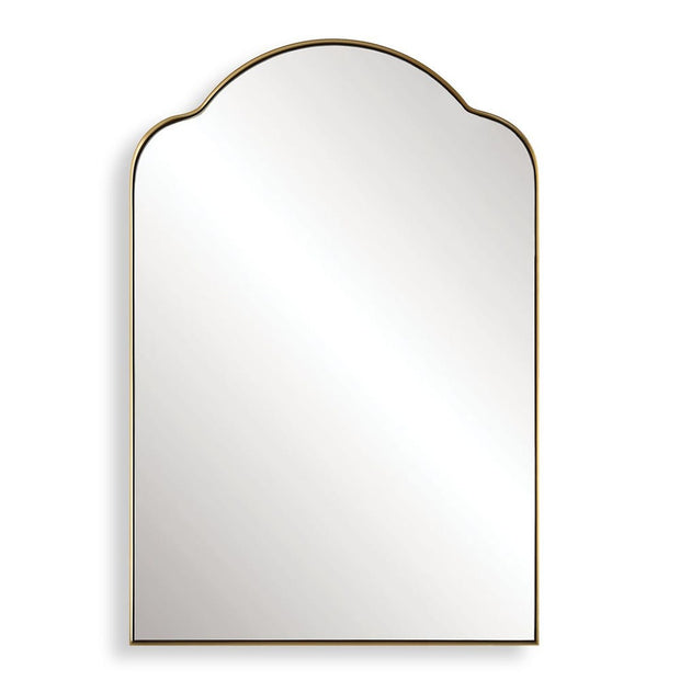 Uttermost Sidney Brushed Brass Arch Mirror