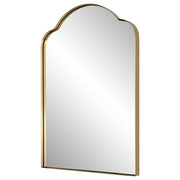 Uttermost Sidney Brushed Brass Arch Mirror
