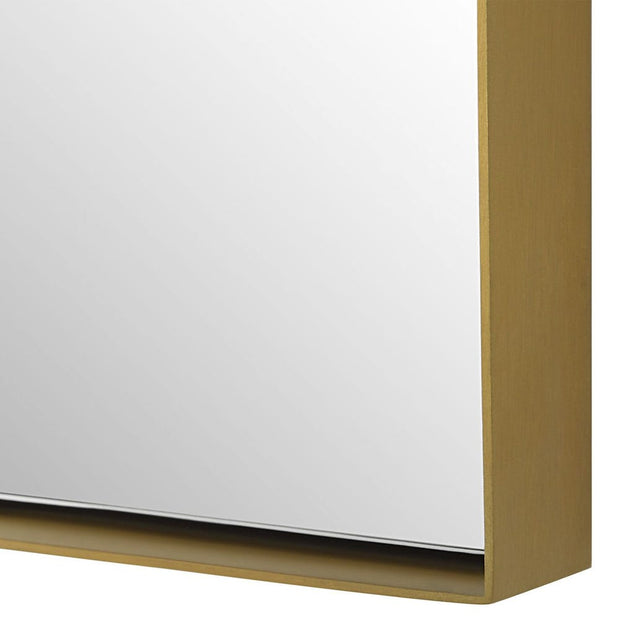 Uttermost Sidney Brushed Brass Arch Mirror