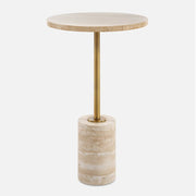 Uttermost Malya Travertine Round Accent Table