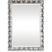 Uttermost Haya Silver Leaf Scalloped Edge Mirror