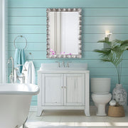 Uttermost Haya Silver Leaf Scalloped Edge Mirror