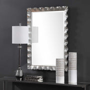 Uttermost Haya Silver Leaf Scalloped Edge Mirror
