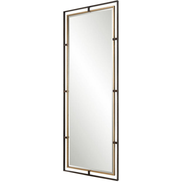 Uttermost Carrizo Rustic Bronze Tall Mirror