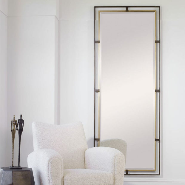 Uttermost Carrizo Rustic Bronze Tall Mirror