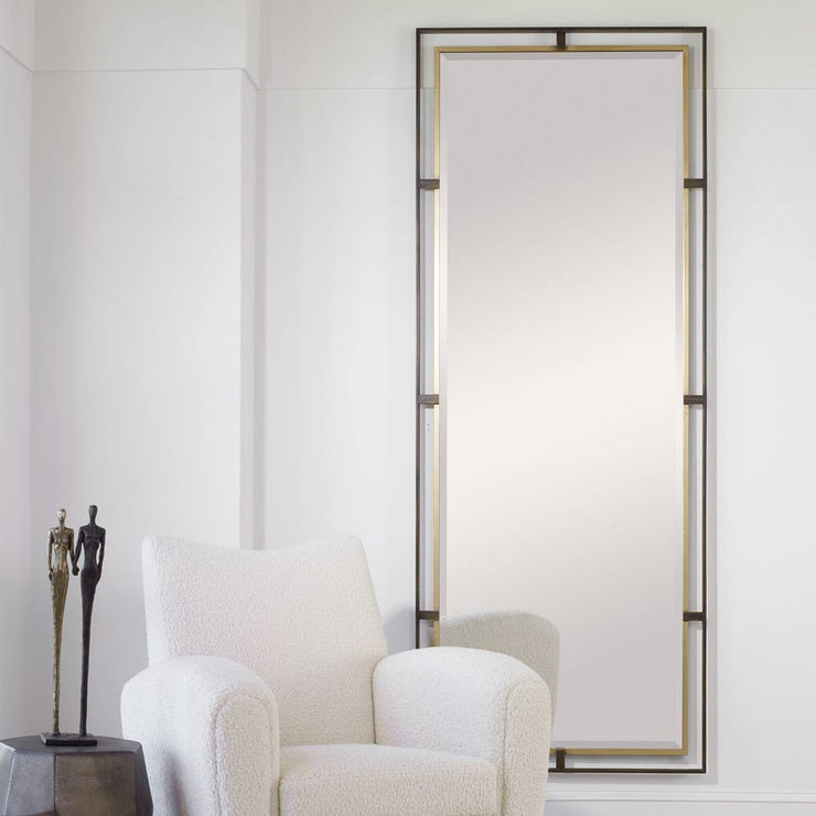 Uttermost Carrizo Rustic Bronze Tall Mirror