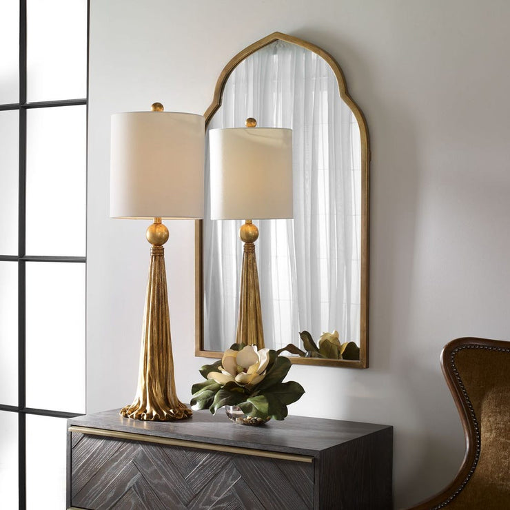 Uttermost Kenitra Rich Antique Gold Arch Mirror