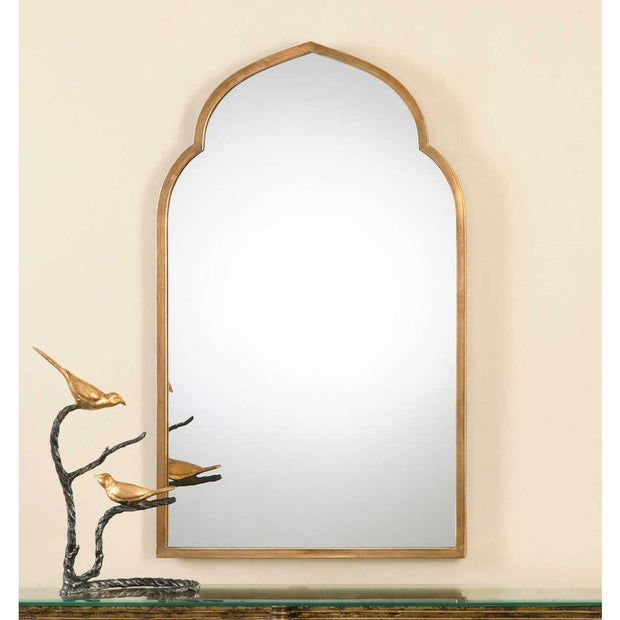 Uttermost Kenitra Rich Antique Gold Arch Mirror
