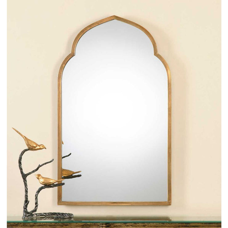Uttermost Kenitra Rich Antique Gold Arch Mirror