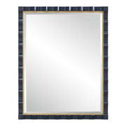 Uttermost Gulf Gold Leaf And Navy Mirror