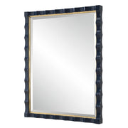 Uttermost Gulf Gold Leaf And Navy Mirror