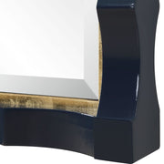 Uttermost Gulf Gold Leaf And Navy Mirror