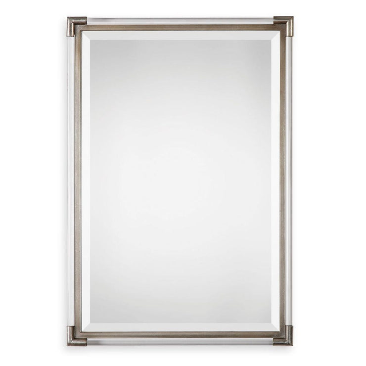 Uttermost Mackai Metallic Silver Leaf Framed Mirror