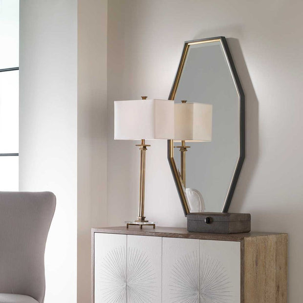 Uttermost Savion Dark Charcoal Mirror