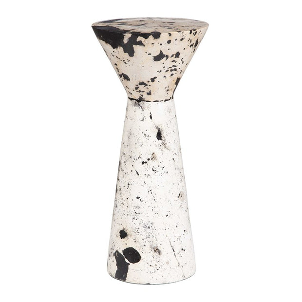 Uttermost Lenora Limestone Hourglass Drink Table
