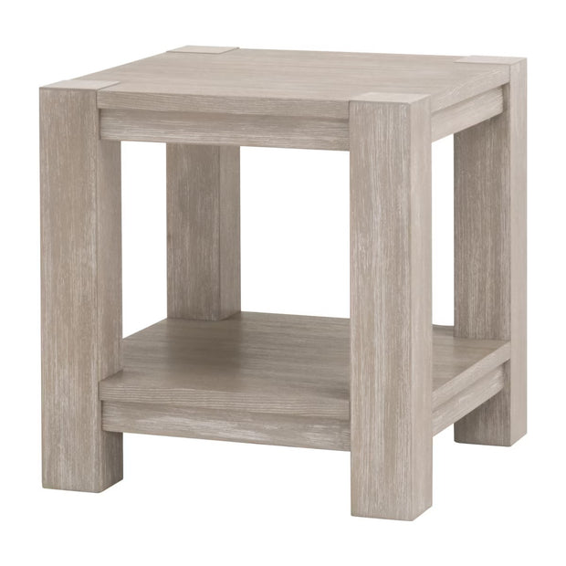 Essentials For Living Adler End Table ~ Natural Gray Acacia