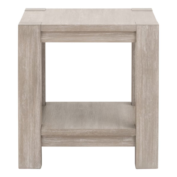Essentials For Living Adler End Table ~ Natural Gray Acacia