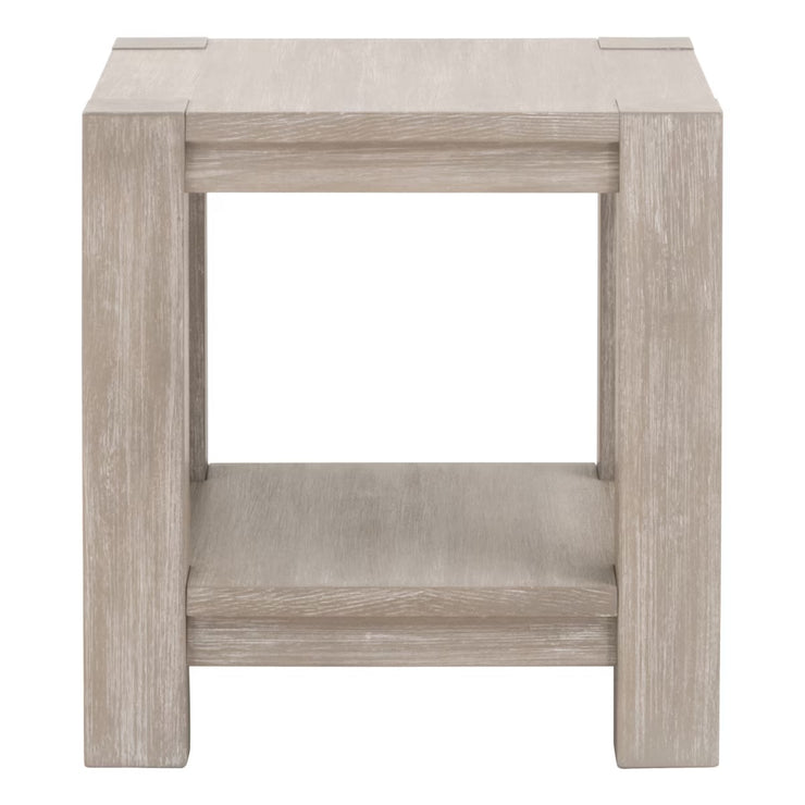 Essentials For Living Adler End Table ~ Natural Gray Acacia