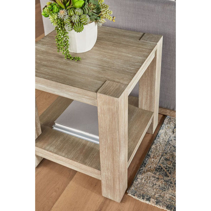 Essentials For Living Adler End Table ~ Natural Gray Acacia